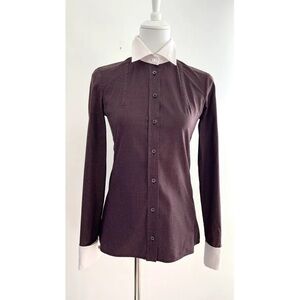 Gucci Women’s Dress Shirt - Burgundy Button Down